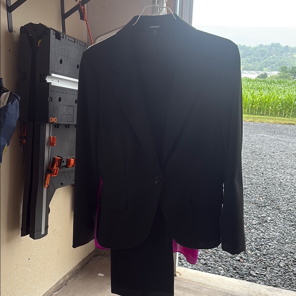 Express Black Sport Coat Tailored Blazer